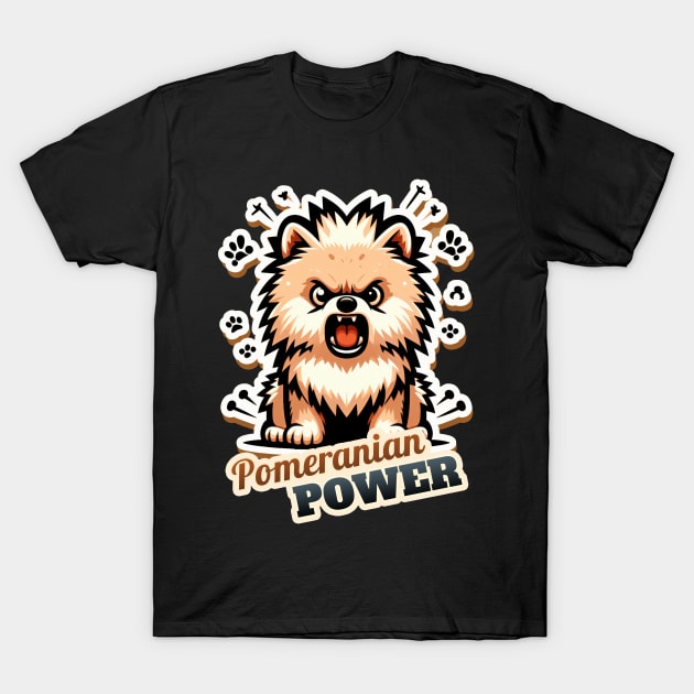 Pomeranian Angry T-Shirt by k9-tee